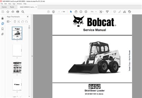 bobcat skid steer s450|bobcat s450 manual.